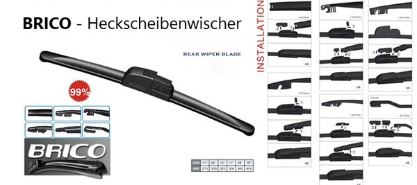Hintere Scheibenwischer Typ UNI / U NT-T 275mm 11"